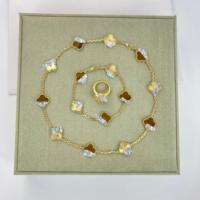 Bracelets en argent sterling S925, trèfle à quatre feuilles porte-bonheur original, œil de tigre naturel, bijoux Van Cleef à cinq fleurs