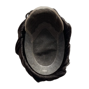 Parrucchino da Uomo in Vendita, Stile Oct, Pizzo Francese con Perimetro in Poliestere, Capelli Vergini Indiani, Aspetto Naturale Europeo - Product Image 4
