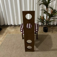 Chaises de salle à manger ergonomiques en bois rembourrées de style moderne du milieu du siècle, ensemble de chaises de salle à manger en bois massif écologiques, imperméables et durables