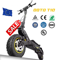 Vente en gros usine OOTD T10 Trottinette électrique pliable tout-terrain pour adulte, entrepôt UE, livraison gratuite, support OEM