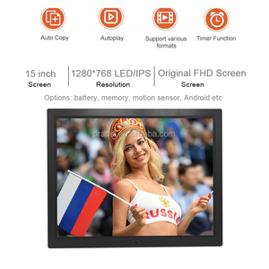 14 inch Độ sáng cao Battery Powered LED hiển thị điện tử hình ảnh kỹ thuật số <span class=keywords><strong>Viewer</strong></span> cho <span class=keywords><strong>video</strong></span> phát lại Đồng hồ nhựa - Product Image 3