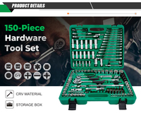 Jeu d'outils de réparation automobile de qualité industrielle, 61 pièces, douilles multi-tailles 6,3 x 12,5 mm, pour projets de maintenance aérospatiale et navale