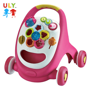 Vendita calda multifunzione per attività educativa di apprendimento del bambino passeggino giocattolo musicale girello 4 ruote di plastica per neonati - Product Image 2