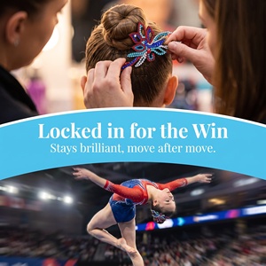 Artistic <strong>Gymnastics</strong> Buns Crown <strong>for</strong> Girls Cheerleading Dance Grade Exam Headband Rubber Band Lightweight Dance <strong>Things</strong> Wholesale - Product Image 2