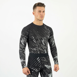 Conjunto de Camiseta y Pantalones Cortos de MMA para Adultos, Personalizados, con Impresión por Transferencia de Calor, Rashguard de BJJ, Ropa de Lucha NO GI, Fabricante OEM - Product Image 1