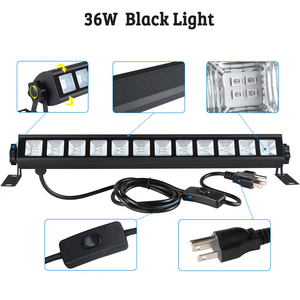 Lampe <span class=keywords><strong>UV</strong></span> LED <span class=keywords><strong>36W</strong></span> OEM ODM, lumière noire, peinture néon, lampe de fête, club, bar, lumières linéaires de discothèque, lavage mural, lumières noires <span class=keywords><strong>UV</strong></span> - Product Image 2