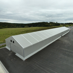 Tente d'entrepôt en alliage d'aluminium Schutz avec toit en PVC en forme de A pour stockage industriel, usine mobile et logistique temporaire - Product Image 4