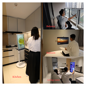 32inch Battery Powered thông minh màn hình TV tương tác TV xách tay máy ảnh 1080p Thông minh TV với bánh xe dễ dàng di chuyển xung quanh - Product Image 5