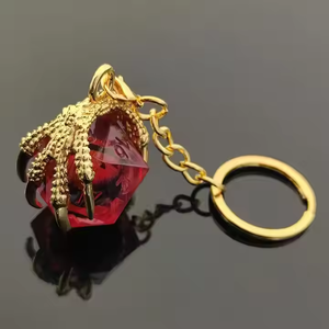 Exquisito D20 Liquid Dragon Eye Random Bulk DND Dice Resina Metal Llavero para juegos <span class=keywords><strong>de</strong></span> rol - Product Image 6