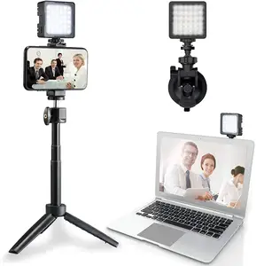 Flashoot Telefoon Vlogging Kit Met Led Licht Invullen & Statief Stand Voor Video Conference Verlichting, Inhoud Schepper