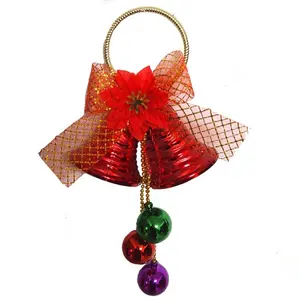 Artificial Christmas ring bells for Christmas tree and door decoration