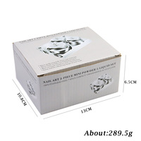 TSZS Lot de 3 coupelles en acier inoxydable pour désinfection des ongles, récipients à liquide acrylique pour manucure en salon, avec couvercles métalliques
