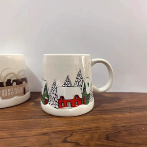 Customizable Cartoon Design 400ml Porcelain <b>Mug</b>-Reusable Dishwasher Safe Stocked Business Gift for Tea & Coffee with ODM Options - Product Image 4