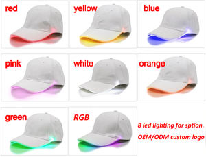 Mode <span class=keywords><strong>5</strong></span> LED Éclairé Lueur de Partie de <span class=keywords><strong>Club</strong></span> de Sport Casquette de Baseball Noir LED Bouchon Léger - Product Image 2