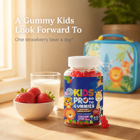 Gummies Probiotiques pour Enfants 5 Milliards de UFC Soutien Digestif et Immunitaire 60 Unités Fraise OEM