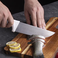 Couteau à fileter le poisson, couteau à saumon avec manche en PP, professionnel pour le filetage du poisson, le raclage de la viande, couteau à poisson tranchant