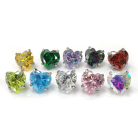 F136 Titane Bijoux Piercing Boucles D'oreilles Coeur Motif Corps Piercing Bijoux Accessoires