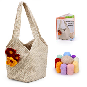 Kit <span class=keywords><strong>de</strong></span> ganchillo fácil DIY para bolsas <span class=keywords><strong>de</strong></span> <span class=keywords><strong>punto</strong></span> bordado costura tela <span class=keywords><strong>de</strong></span> algodón <span class=keywords><strong>punto</strong></span> <span class=keywords><strong>de</strong></span> <span class=keywords><strong>cruz</strong></span> para Halloween hilo <span class=keywords><strong>de</strong></span> Navidad lienzo incluido - Product Image 1