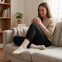 Chaussettes personnalisées en tricot respirant et antibactérien, avec semelle en tissu éponge, pour l'entraînement sportif, la mode décontractée, unisexe, pour jeunes
