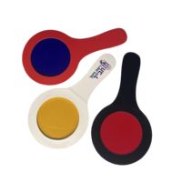 Verres de papier de décodeur de verre d'espion de poignée de lentille rouge/bleu/vert/jaune