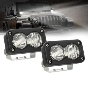 LLevo 3" 40W Cube LED Work Lights Spot Flood Driving Lamp Offroad Truck ATV UTV