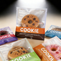 Sacs Mylar à trois soudures thermiques avec encoche de déchirement, imprimés, pour emballage alimentaire (bonbons, biscuits, gâteaux), prix usine