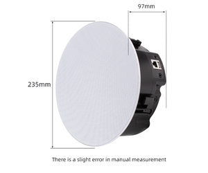 Cloudyx CS-1 Haut-parleur de plafond <span class=keywords><strong>Android</strong></span> WiFi/5.0 avec woofer 6,5 pouces 60W, double mode, pour home cinéma et soirées, contrôle via application à distance - Product Image 3