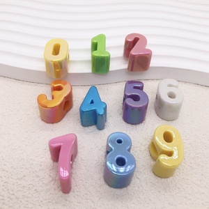 ลูกปัดอะคริลิคเคลือบยูวี สีมาการอง รูใหญ่ สำหรับงาน DIY ทำ<span class=keywords><strong>มือ</strong></span> ลูกปัดร้อยสายคล้อง<span class=keywords><strong>มือ</strong></span><span class=keywords><strong>ถือ</strong></span> - Product Image 1