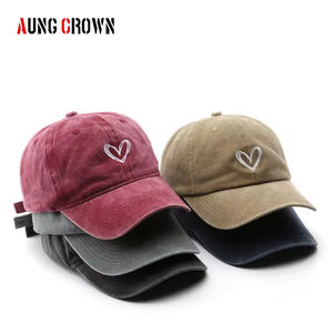 Aung Crown مصنعي القطن المصقول جودة عالية deushed خمر قبعة ناعمة غير منظم قبعة أبي - Product Image 2