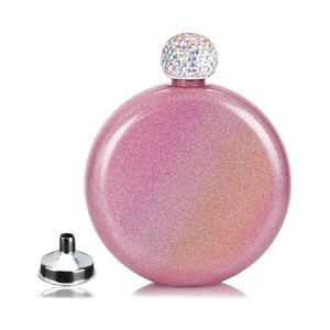 Xách Tay Mini Thép Không Gỉ 5Oz Vòng <span class=keywords><strong>Hip</strong></span> Flask Cho Phụ Nữ Kim Cương Rượu Flask Long Lanh Bling Cao Cấp Rượu - Product Image 5