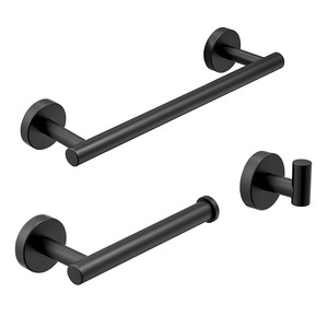 Support mural auto-adhésif en acier inoxydable 304 pour serviettes de bain, ensemble de barres de salle de bain pour la maison et l'hôtel (vente en gros) - Product Image 1