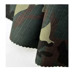 New Winter Collection Camouflaged Printed Rib Stop Fabric