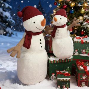 Oso de Peluche Sammy, Diseño de Muñeco de Nieve, Decoración Navideña, Adorno Bonito, Tela de Franela, Forro de Malla Súper Suave - Product Image 3