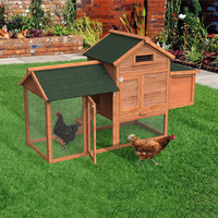 Vente chaude transfrontalière en bois maison pour animaux de compagnie jardin extérieur cages à poulets et villas pour la volaille