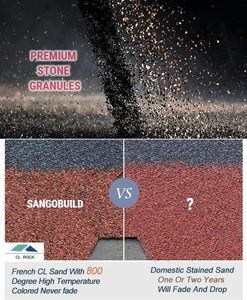 <span class=keywords><strong>Bardeaux</strong></span> de toiture en fibre de verre colorés, imperméables, bitumineux et laminés, design moderne, échantillon gratuit - Product Image 5