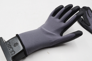 GLOVEMAN, aparejo ligero y delgado, construcción industrial, jardinería, trabajo de seguridad, guantes de punto de jardín recubiertos de látex de nitrilo impermeables - Product Image 4