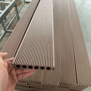 Hiện đại 3D dập nổi hạt gỗ vườn ngoài trời WPC mật độ cao decking gạch ban công ván sàn cho bên ngoài ứng dụng - Product Image 1