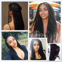 Cheveux humains vierges Remy vietnamiens Orginea Pre-loop Mini Twist Crochet Afro Bulk Pre Twisted Goddess Machine Double Weft Hair