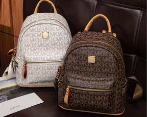 Nuovo Zaino a Tracolla Trendy 2026 <span class=keywords><strong>per</strong></span> Donne, Stile Vintage Europeo, Impermeabile con Chiusura a Cerniera, Borsa da Viaggio e Scuola con Stampa Lettering - Product Image 1