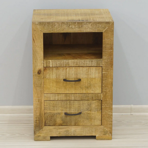 Nightstand แสงสีน้ำตาลไม้ที่ดีงามเฟอร์นิเจอร์ห้องนอนกลางคืนยืนข้างเตียงตู้เก็บของที่มีลิ้นชักสินค้าจำนวนมาก - Product Image 6