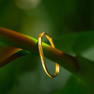 Fashion <b>Bangle</b> 316L Stainless Steel PVD Gold Plating Sustainable Resistant Jewelry for Women - Product Image 3