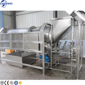 Industrial Fruit And Vegetable Brush Roller Washing Machine