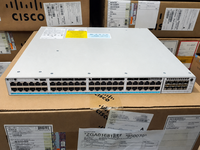 Switch Gigabit PoE Terkelola 48 Port C9300X 48TX, Dapat Ditumpuk, LACP QoS untuk Jaringan Akses Kampus Perusahaan