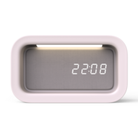 Réveil à bruit blanc avec veilleuse et musique apaisante pour chambre d'enfant, lampe de chevet pour le réveil