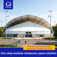 Structure de tente de salle de sport commerciale en aluminium pour terrain de padel intérieur