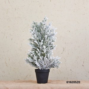 Petit bonsaï de pin blanc et vert en plastique de Hunan Zhangjiajie Fuyuan, 50 cm de haut, plante en pot simulée pour la Saint-Valentin et Halloween - Product Image 2