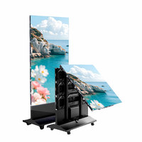 Pantalla LED Plegable Ultra Delgada P2.5, Portátil, de Aluminio, Personalizable, para Publicidad Interior, con Control por Aplicación WiFi