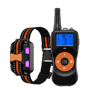 8 diferentes sonidos y vibraciones y estática recargable IP67 impermeable E Collar 1000M Control remoto perro y gato Collar <span class=keywords><strong>de</strong></span> entrenamiento - Product Image 1