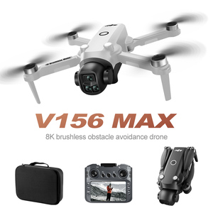 Mini drone V156 MAX pliable extérieur GPS haute définition double caméra flux optique planant FPV photographie aérienne quadrirotor - Product Image 2