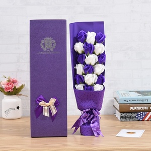 Coffret cadeau pour la Journée de la femme et la fête des mères, 18 <span class=keywords><strong>roses</strong></span> en savon, <span class=keywords><strong>activité</strong></span> créative et bouquet cadeau d'anniversaire - Product Image 4